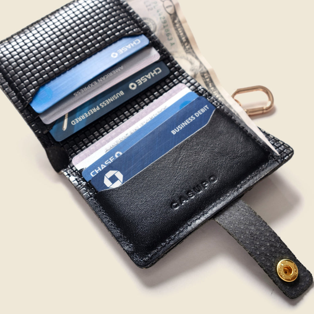 Wallet with Snap and Key Ring Limited Edition | Black
