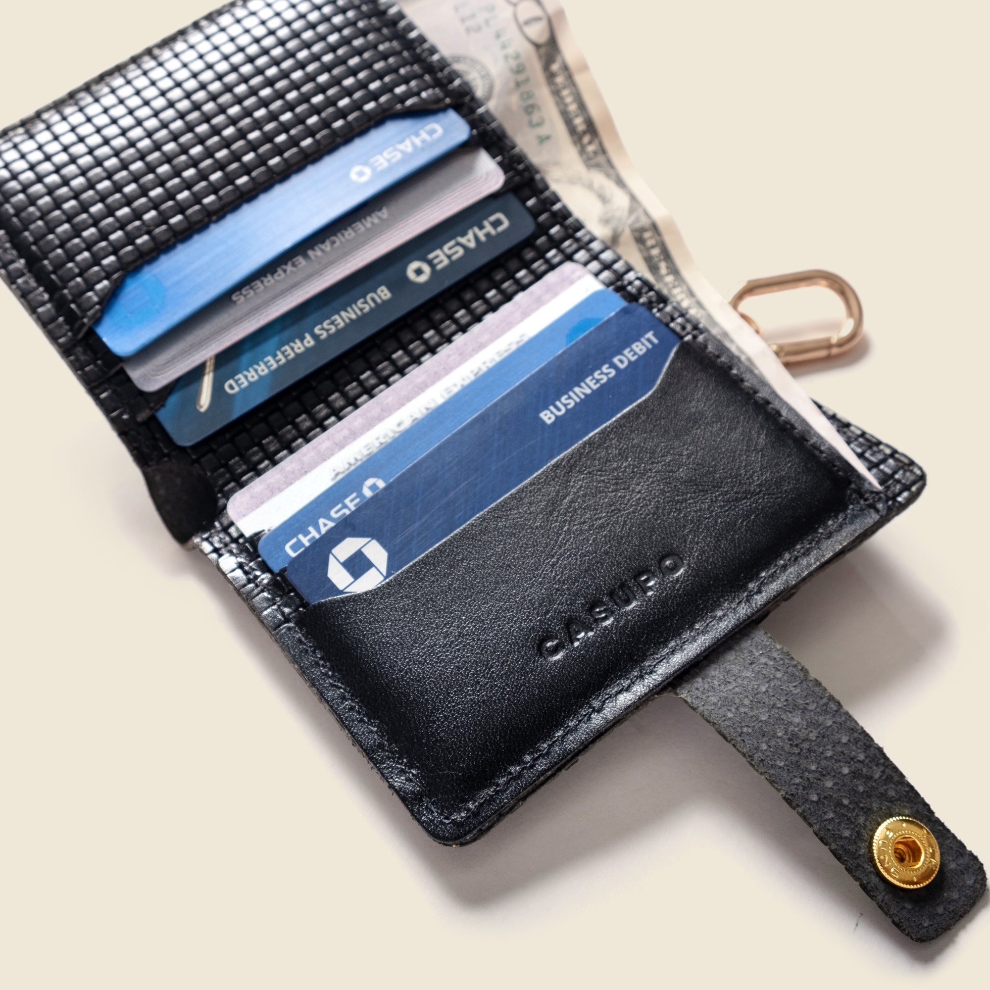 Wallet with Snap and Key Ring Limited Edition | Black