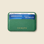 Mag Safe Leather Wallet with RFID | Green