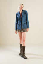 Hot To Go Denim Blazer