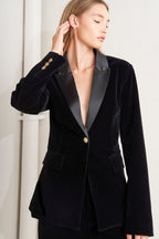 Midnight Tux Woven Velvet Blazer