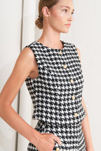 Metro Icon Woven Houndstooth Vest