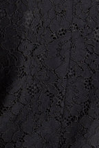 Shadow Glam Woven Lace Blazer | Black