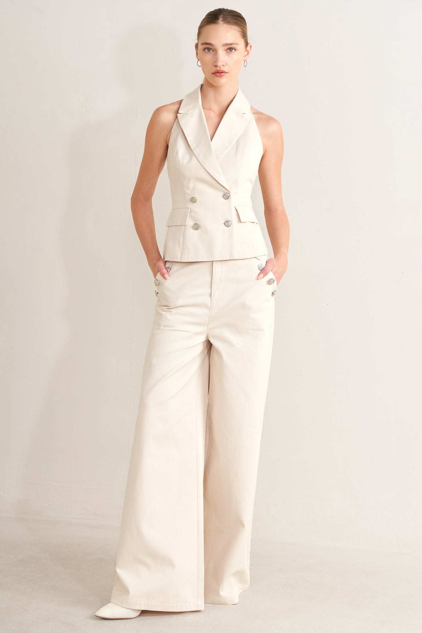 Runway Tailored Woven Vest