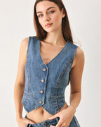 Western Muse Denim Vest