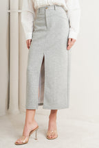 Lovely By Nature Knit Midi Skirt