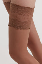 Fantasy Stockings Conte Flame with Silicone Lace Top