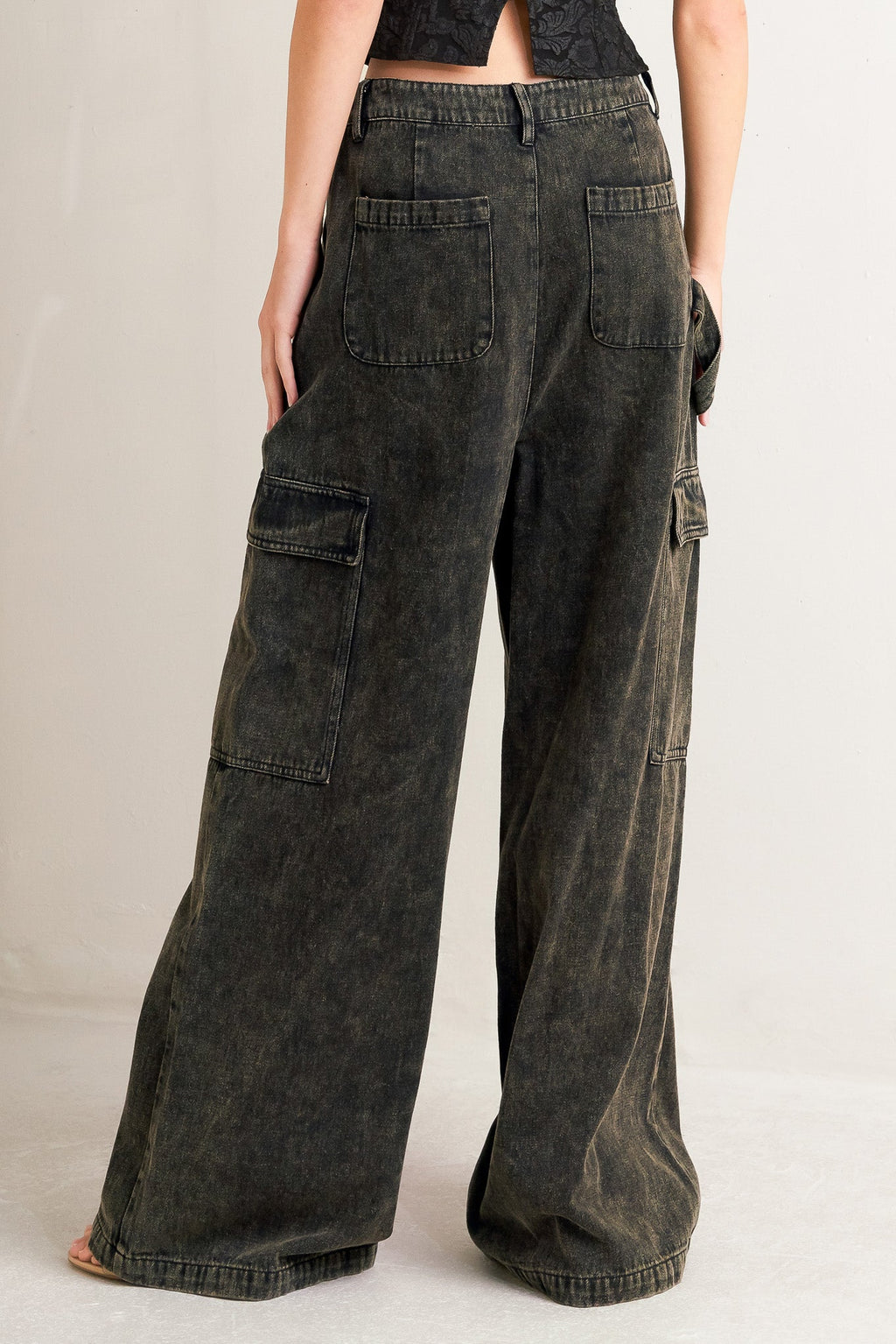 Can’t Blame Me Cargo Denim Pants