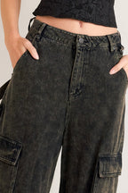 Can’t Blame Me Cargo Denim Pants