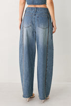 Western Muse Denim Ballon Pants