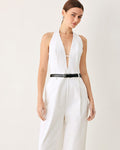 Pretty Moment Halter Woven Jumpsuit