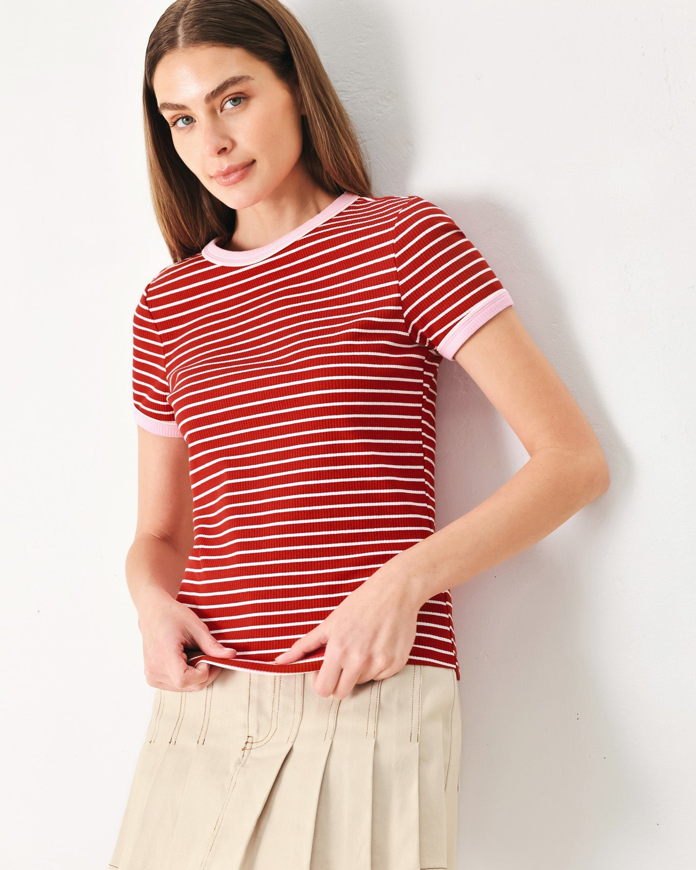 Sweet Daydream Strip Knit Top