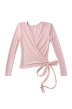BALLERINA Wrap Top in Powder Pink