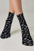 Eyes & Moon Socks Conte Fantasy
