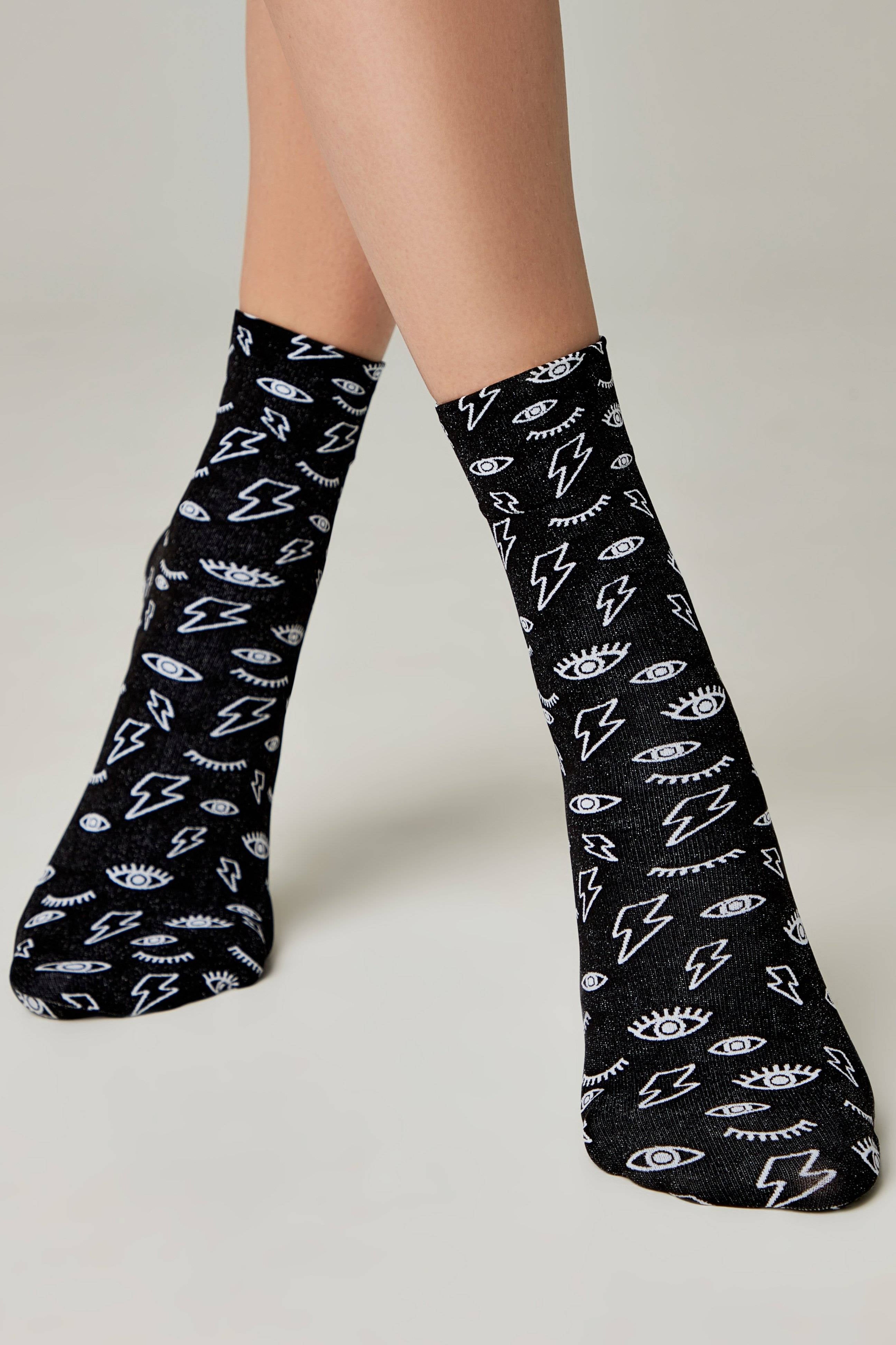 Eyes & Moon Socks Conte Fantasy