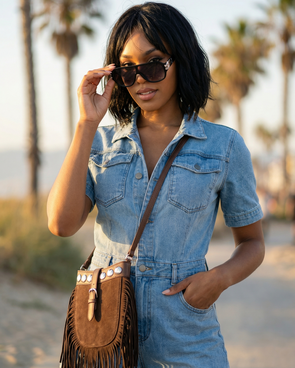 Denim Dazzle Romper BUNDLE Accessories Package