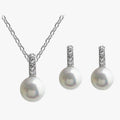 Faux Pearl Necklace and Earring Set