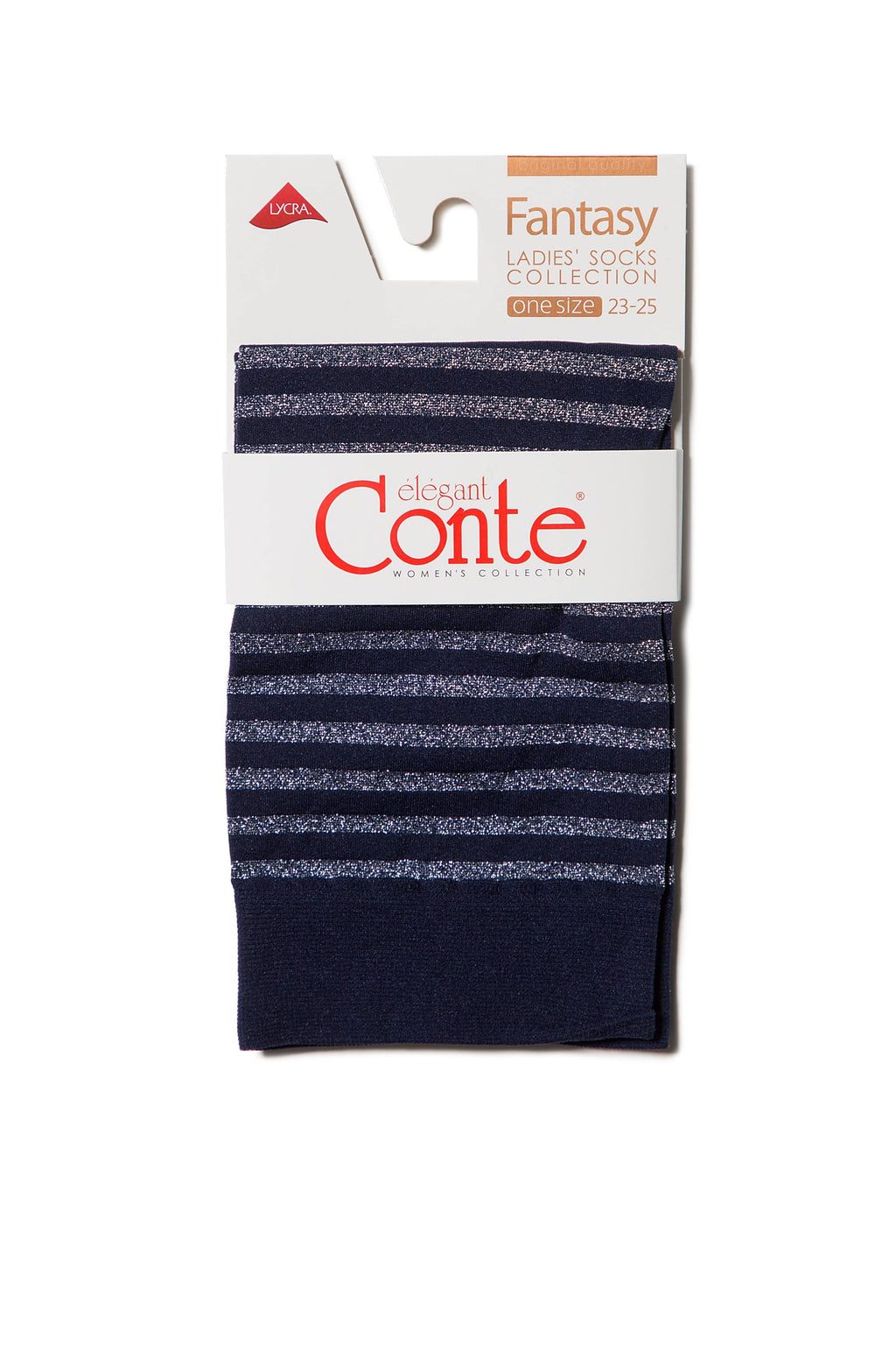 Conte Fantasy Socks with Shimmering Stripe