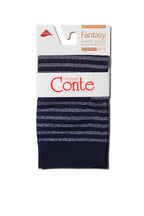 Conte Fantasy Socks with Shimmering Stripe