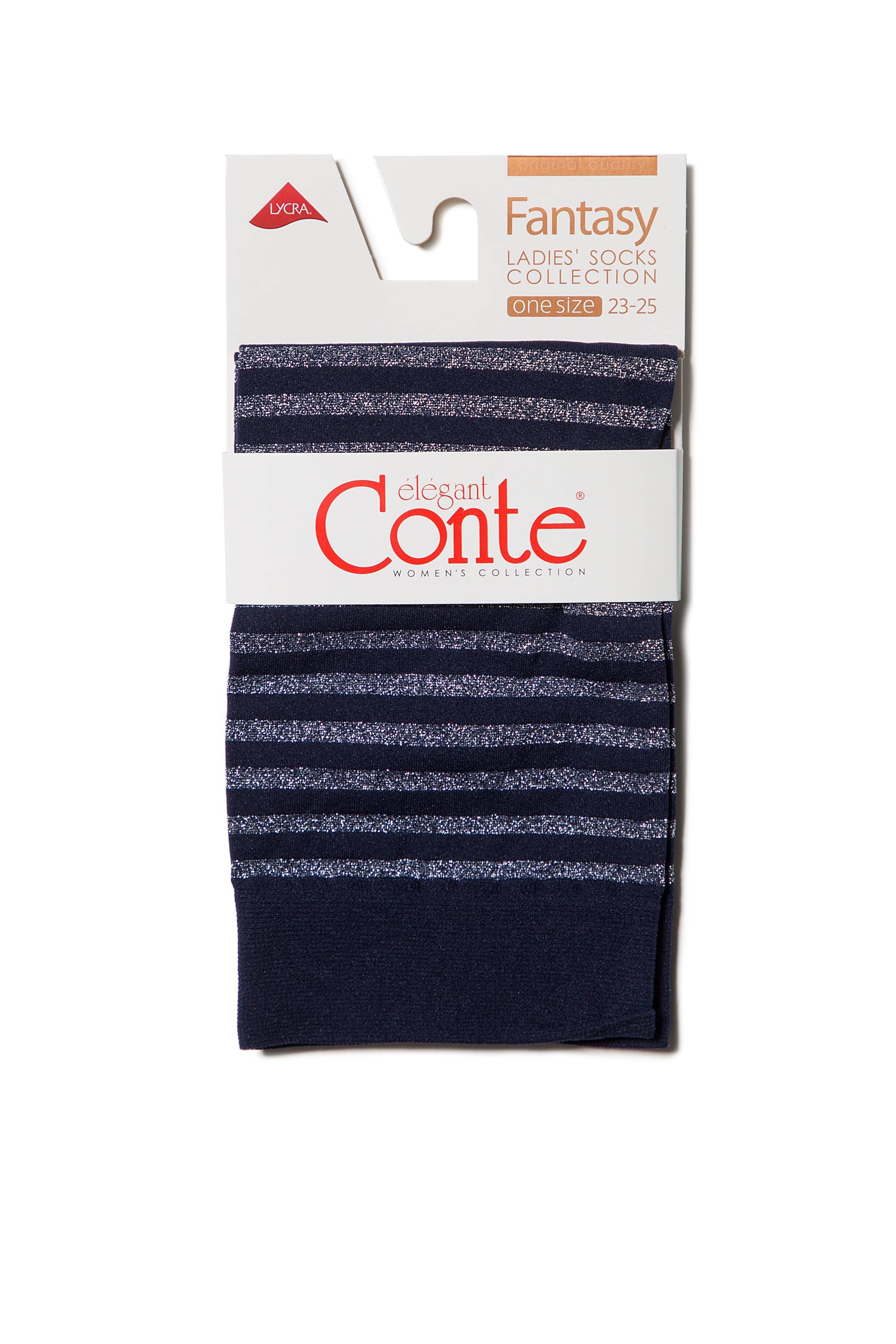 Conte Fantasy Socks with Shimmering Stripe