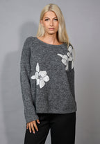 Floral Sequin Embroidered Top by Picadilly
