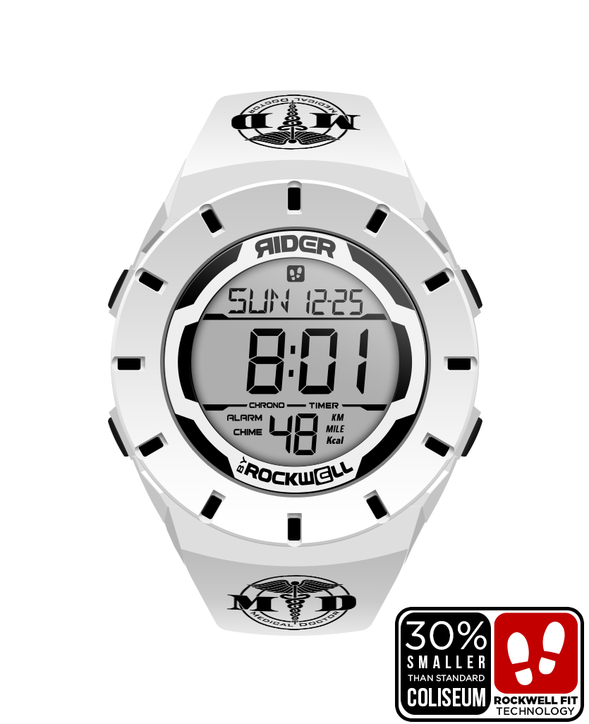 Coliseum Fit™ Forum MD Edition (White/Black) Watch