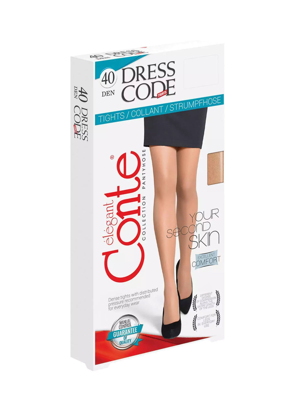 Tights Conte Dress Code 40 Den | Second Skin Effect