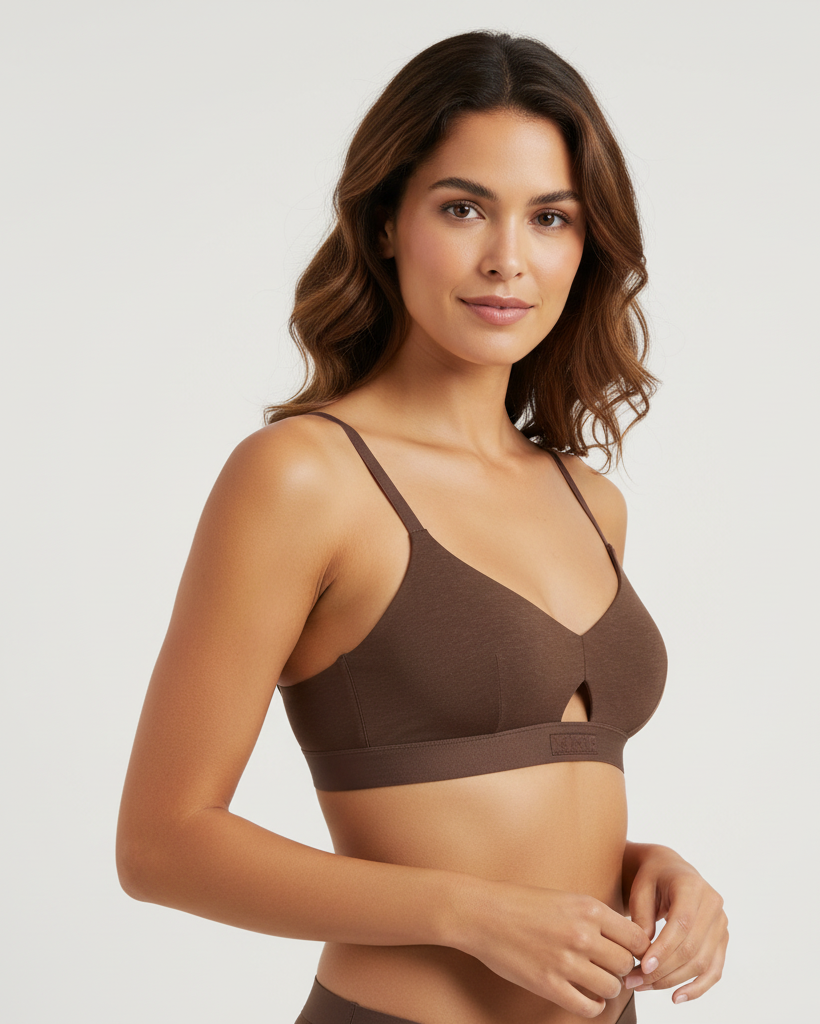 Keyhole Bra | Chocolate