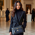 The Zelma Leather Bauletto Bag