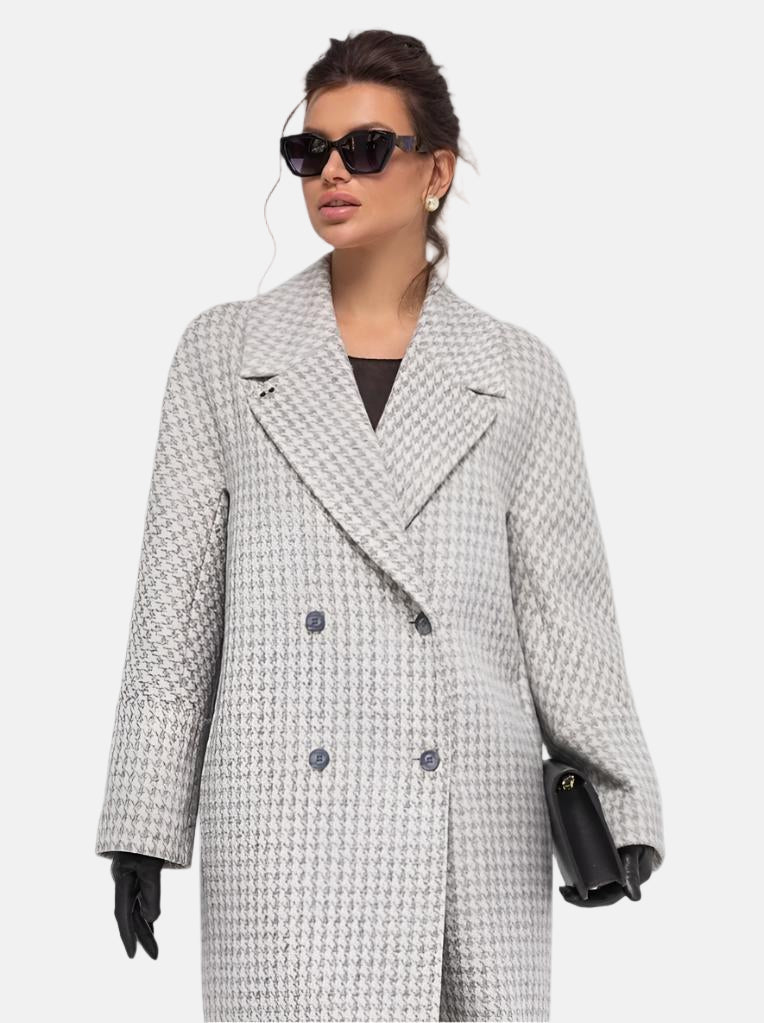 Double-Breasted Wool Alpaca Blend Coat