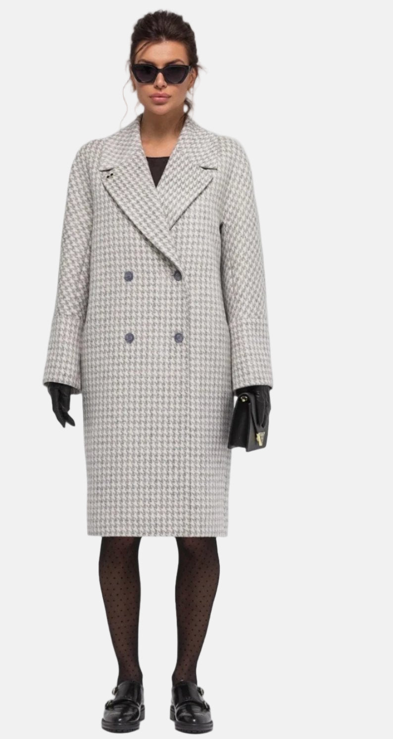 Double-Breasted Wool Alpaca Blend Coat