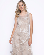 Picadilly Printed Mesh Sleeveless Dress