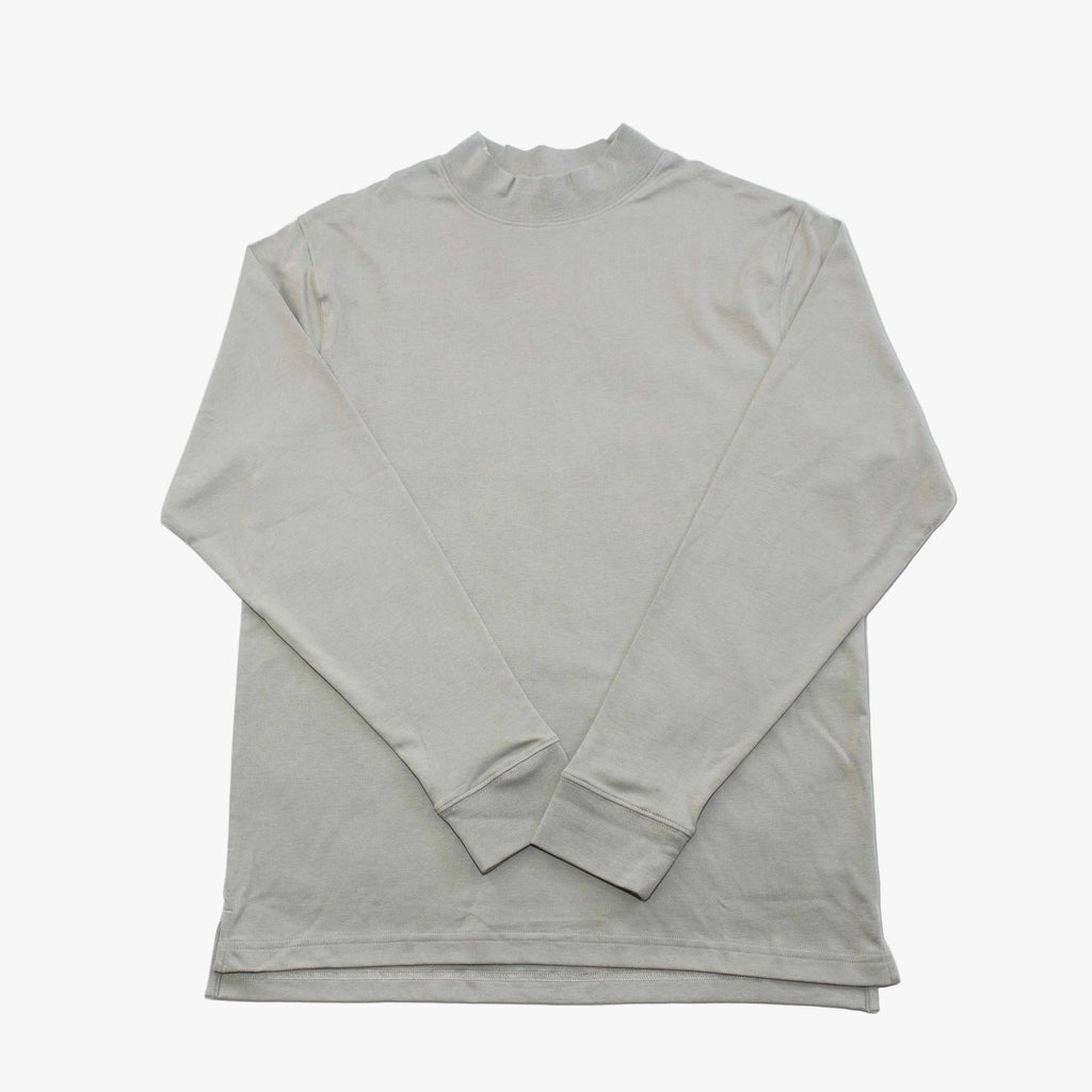 100% Pima Cotton Mock Neck Long Sleeve Shirt