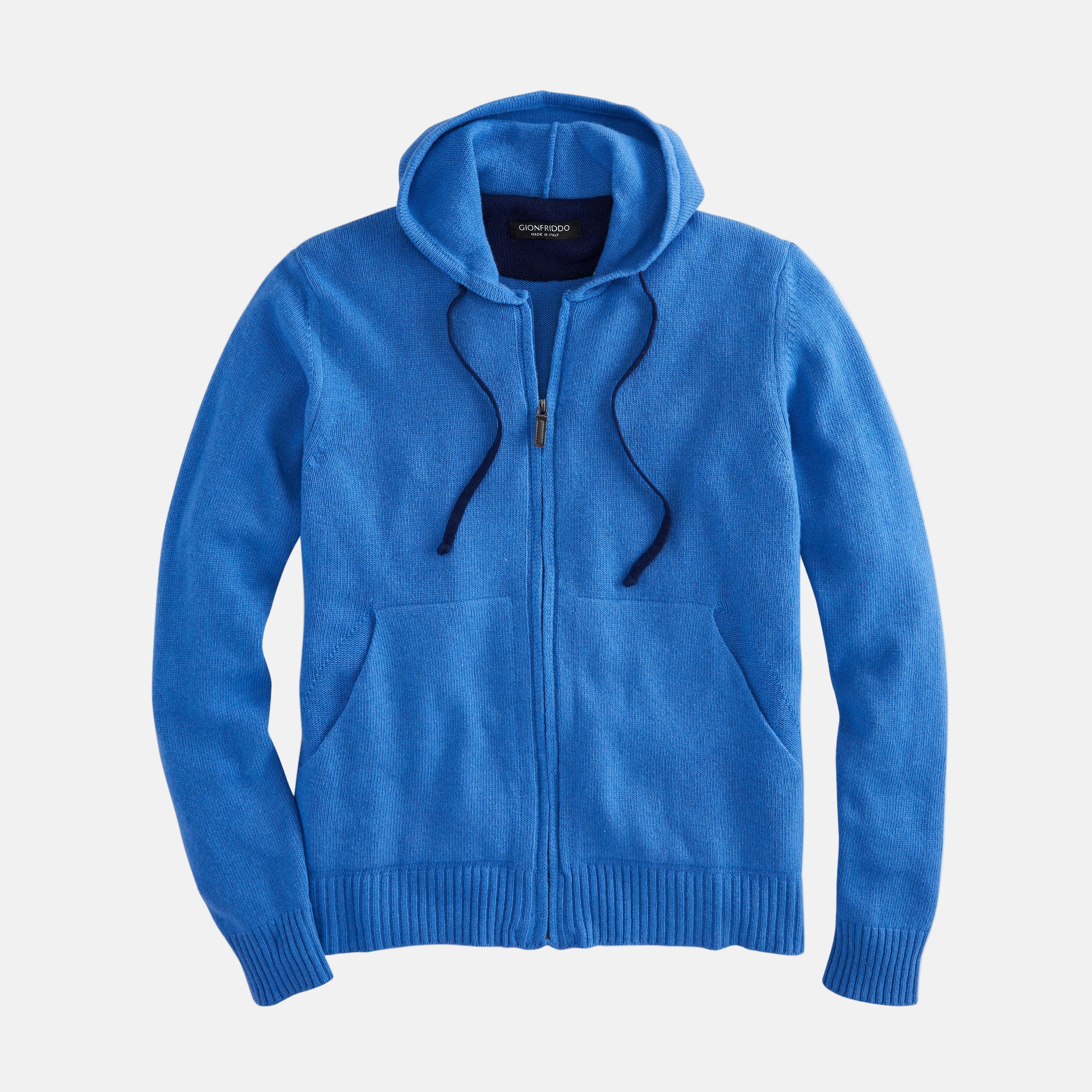 Full Zip Cotton/Cashmere Hoodie