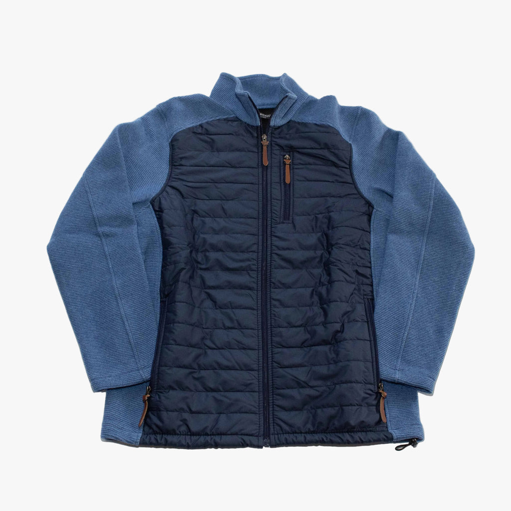 Windstopper Quilted Jacket | Jean Blue & Navy