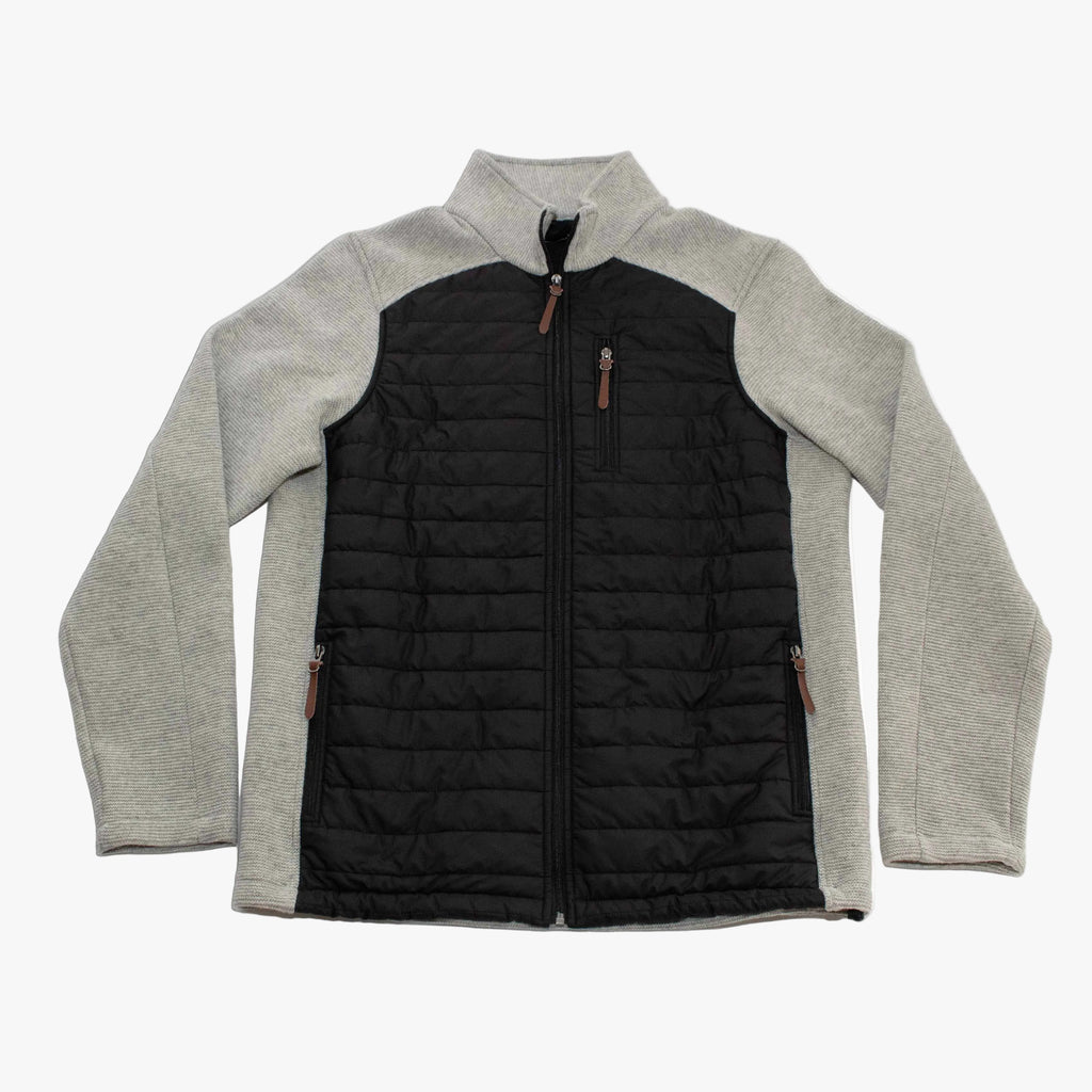 Windstopper Quilted Jacket | Natural Heather & Black