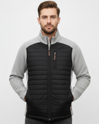 Windstopper Quilted Jacket | Natural Heather & Black