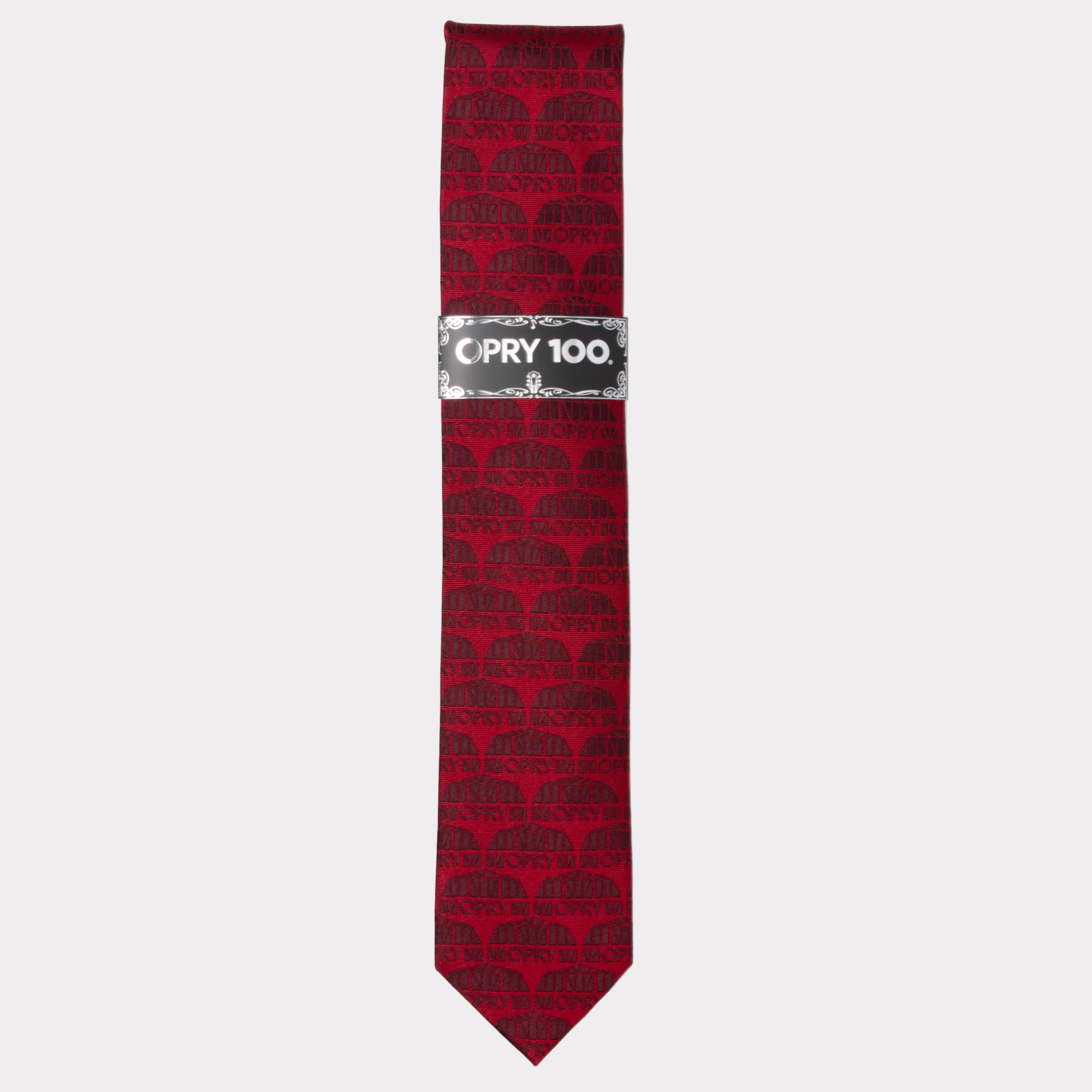Grand Ole Opry Auditorium Red Men's Tie