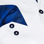 Gabe Button-Up Shirt with Contrast Details White | Contemporary Fit (Regular)