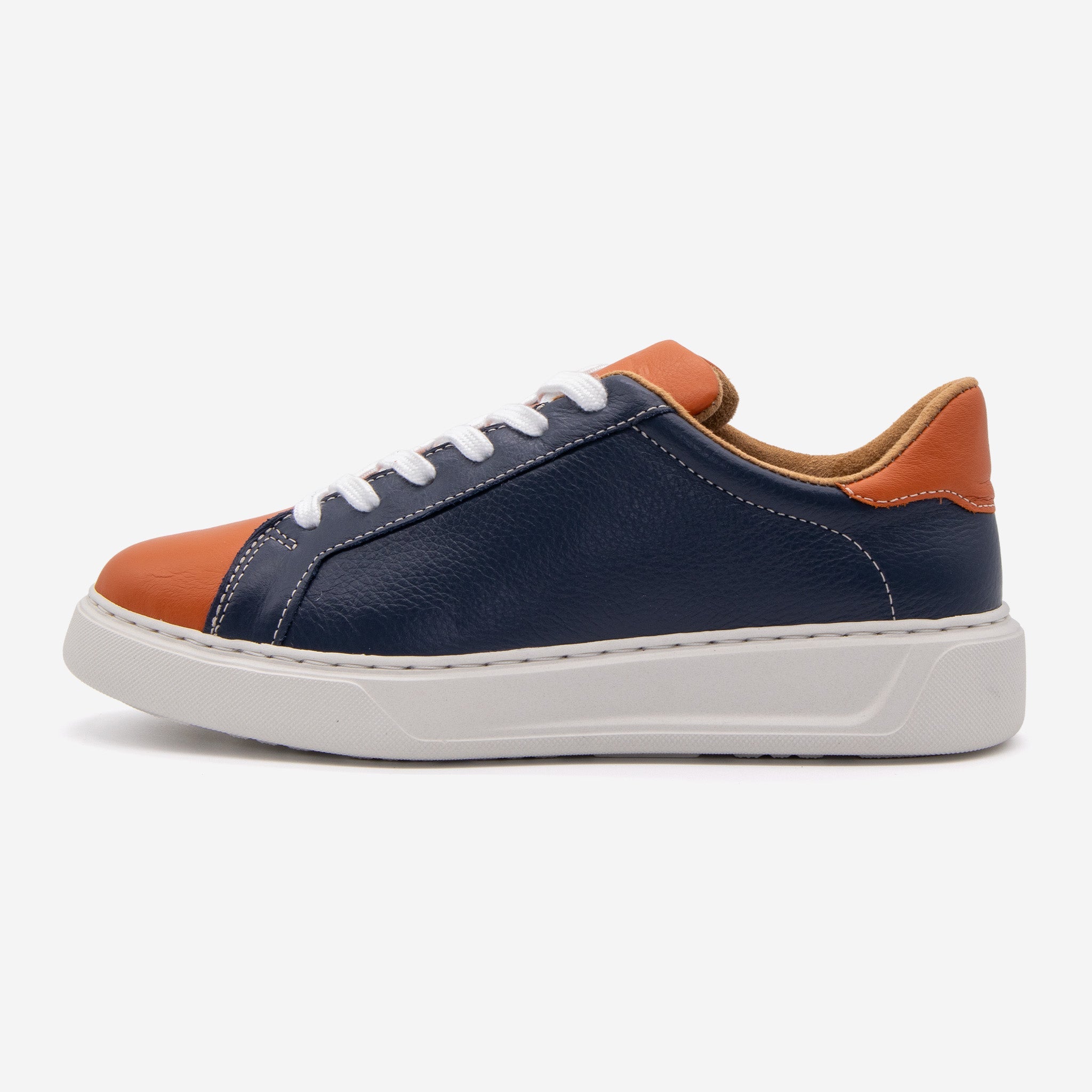 Heritage Gameday Sneaker | Navy + Orange
