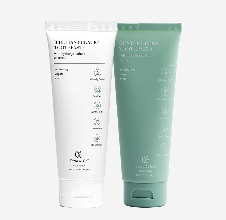 Brilliant Black® Toothpaste | Fluoride-Free Activated Charcoal Whitening | Terra & Co.
