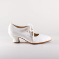 Gibson Edwardian Leather Shoes | Soft Ivory