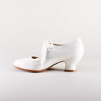 Gibson Edwardian Leather Shoes | Soft Ivory