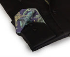 Go-To Button-Up Shirt with Contrast Details Black | Contemporary Fit (Regular)