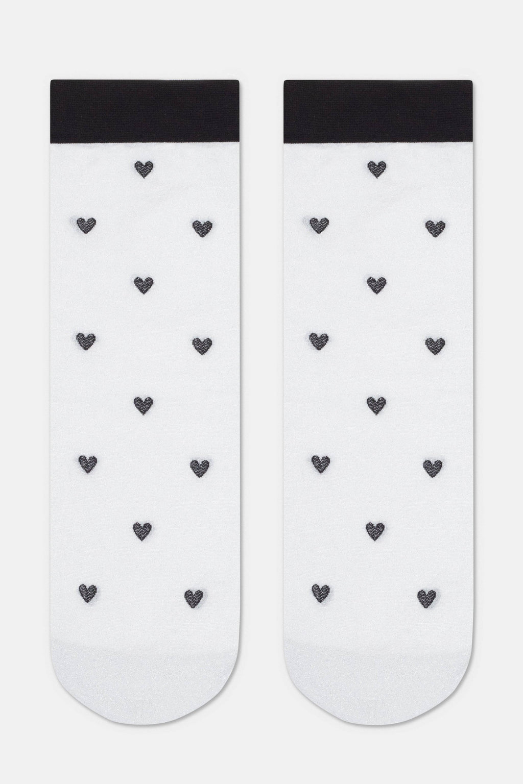 Shimmering Socks Conte Fantasy with "Hearts" Designs
