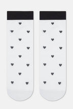 Shimmering Socks Conte Fantasy with "Hearts" Designs