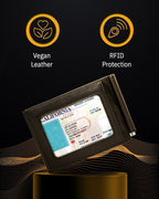 Trifold Wallet with Removable Money Clip