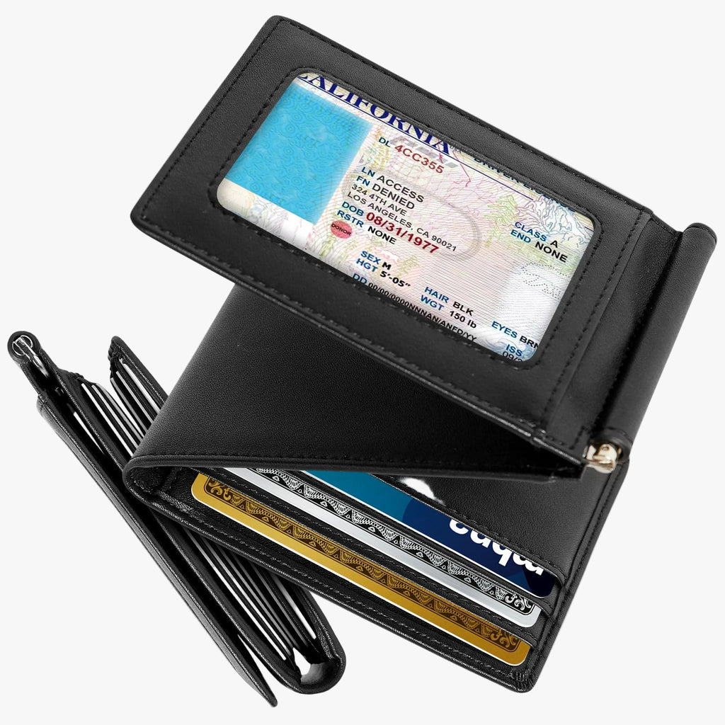 Trifold Wallet with Removable Money Clip