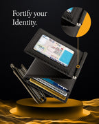 Trifold Wallet with Removable Money Clip