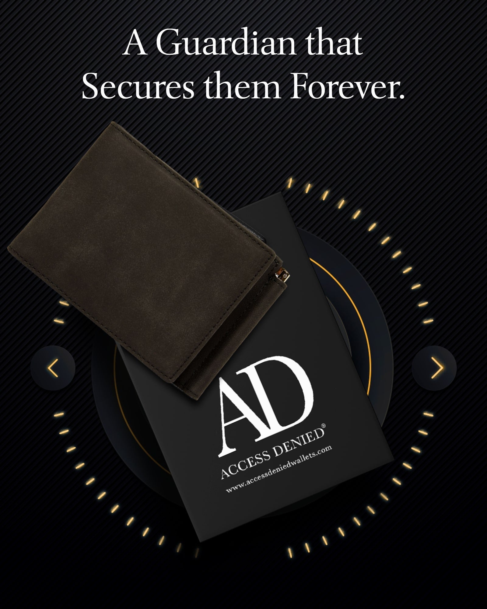 Trifold Wallet with Removable Money Clip